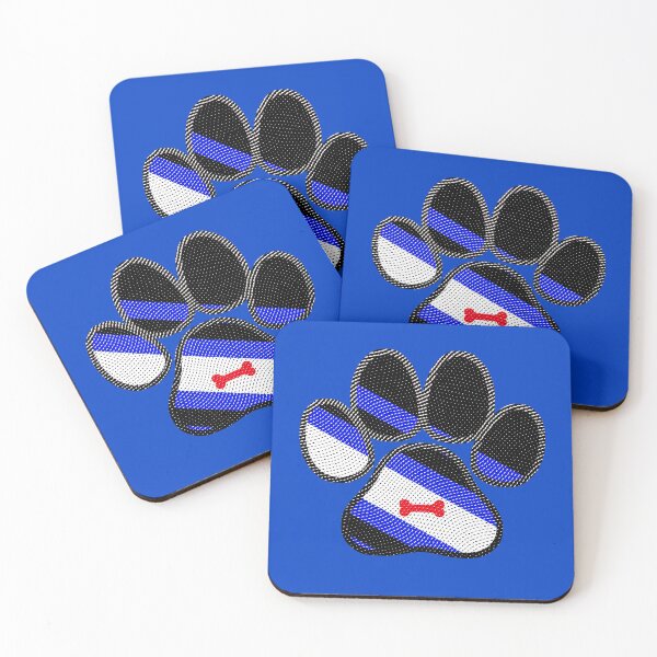 Item preview, Paw Pride – Puppy Play Print with Flag and Red Bone designed and sold by Lilian790b.