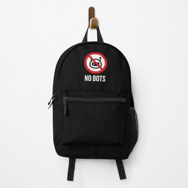 Item preview, No Bots / No Robots / No Droids Sign V2 (On Black) designed and sold by STUDIO-72.