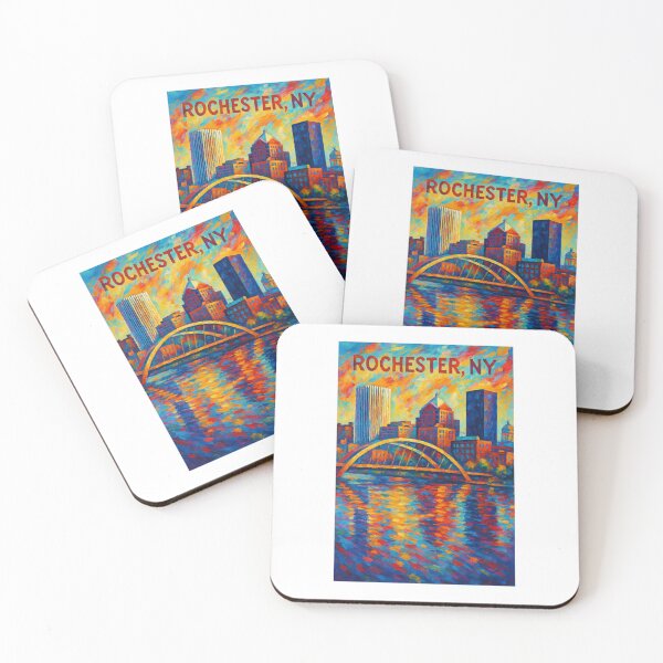 Item preview, Colorful Impressions - Downtown Rochester, NY designed and sold by The Bold Brush.