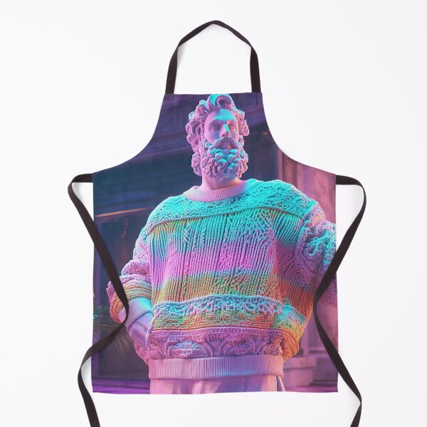 Item preview, Neon Marble Statue with Rainbow Sweater and Goblet designed and sold by weirdfishes123.