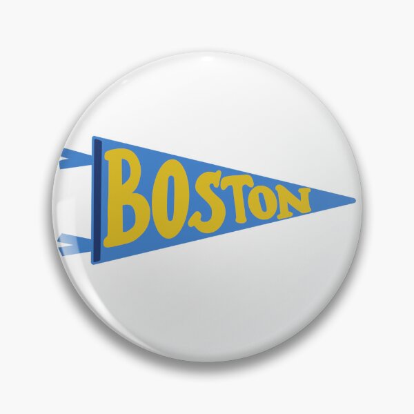 Item preview, Boston Pennant Flag on white– Classic City Colors (Blue, Yellow & White) designed and sold by Giulia  Palazzo.