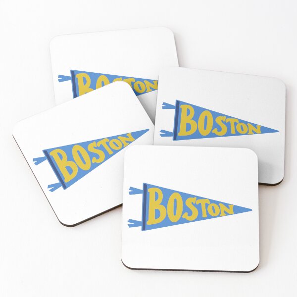 Item preview, Boston Pennant Flag on white– Classic City Colors (Blue, Yellow & White) designed and sold by Giulia  Palazzo.