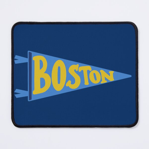 Item preview, Boston Pennant Flag on Navy Blue– Classic City Colors (Blue, Yellow & White) designed and sold by Giulia  Palazzo.