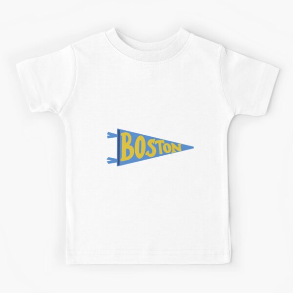 Item preview, Boston Pennant Flag on Navy Blue– Classic City Colors (Blue, Yellow & White) designed and sold by Giulia  Palazzo.