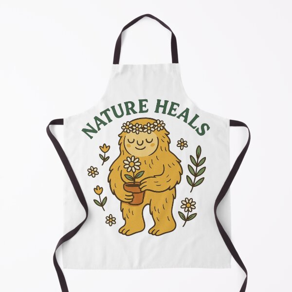 Item preview, Nature Heals Flower Yeti Illustration designed and sold by Lacritsa .