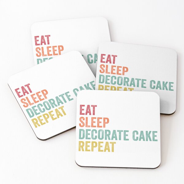 Item preview, Eat Sleep Decorate Cake Repeat designed and sold by SarahJisri.