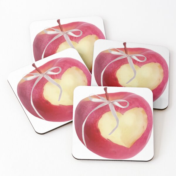 Item preview, Coquette apple with heart and bow designed and sold by Pixiedrop.