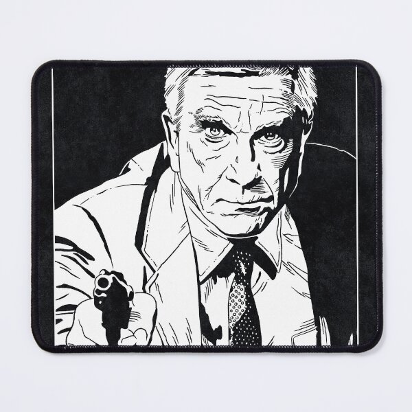 Item preview, FRANK DREBIN - The Naked Gun (Black and White) designed and sold by FamousWeirdosRB.