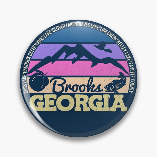 Item preview, Brooks Georgia Sunset Retro Vintage Local Pride Logo designed and sold by CRHPOD20.