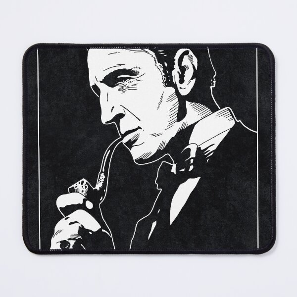 Item preview, SHERLOCK HOLMES (Black and White) designed and sold by FamousWeirdosRB.