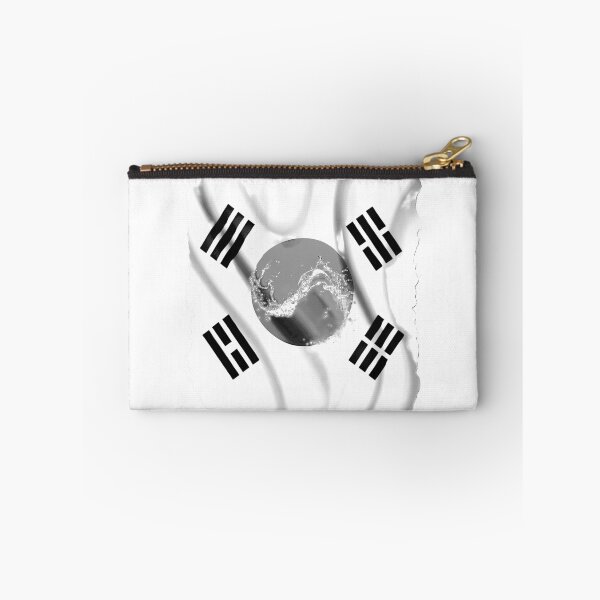 Item preview, SOUTH KOREA FLAG, in grey designed and sold by BUCHELI-ART..
