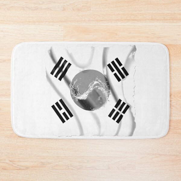 Item preview, SOUTH KOREA FLAG, in grey designed and sold by BUCHELI-ART..