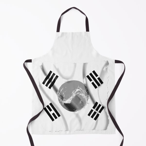 Item preview, SOUTH KOREA FLAG, in grey designed and sold by BUCHELI-ART..