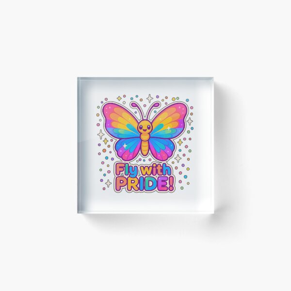 Item preview, Vibrant Pride Butterfly Sticker | Colorful LGBT Rainbow Art for Pride Month designed and sold by Nuist25.