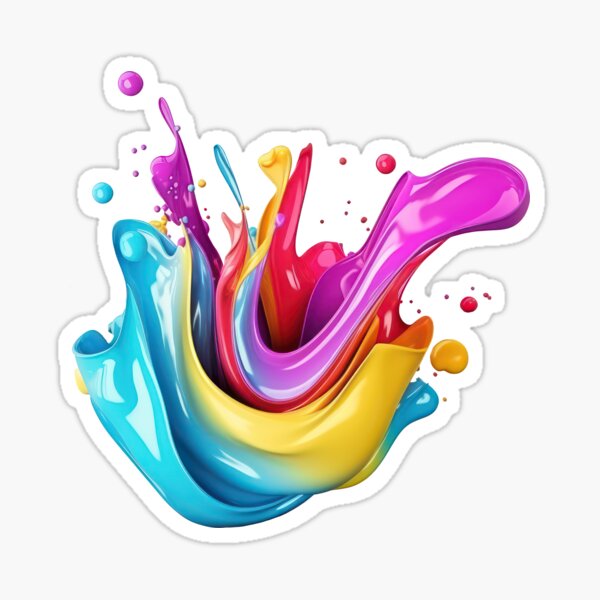 Item preview, Vibrant Color Splash Abstract Art designed and sold by SylvieVibes.
