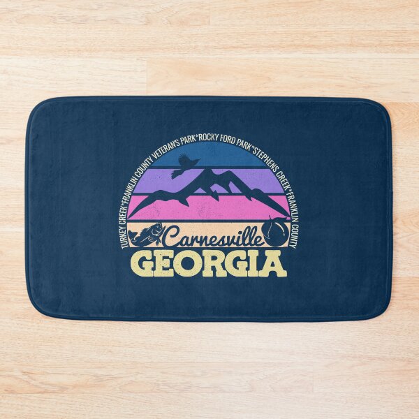 Item preview, Carnesville Georgia Sunset Retro Vintage Local Pride Logo designed and sold by CRHPOD20.
