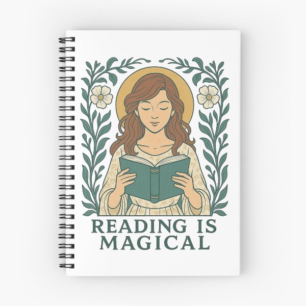 Item preview, Reading Is Magical Art Nouveau Book Lover Design designed and sold by Lacritsa .