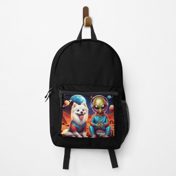 Item preview, Eskimo dog and alien listening to electronic music designed and sold by Dogandesighn.