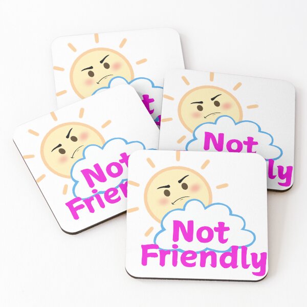 Item preview, Not Friendly designed and sold by Chaos Fairy Creations.