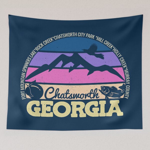 Item preview, Chatsworth Georgia Sunset Retro Vintage Local Pride Logo designed and sold by CRHPOD20.