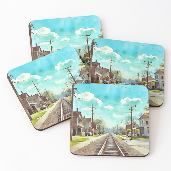 Item preview, Tracks through Town designed and sold by RCWatercolours.