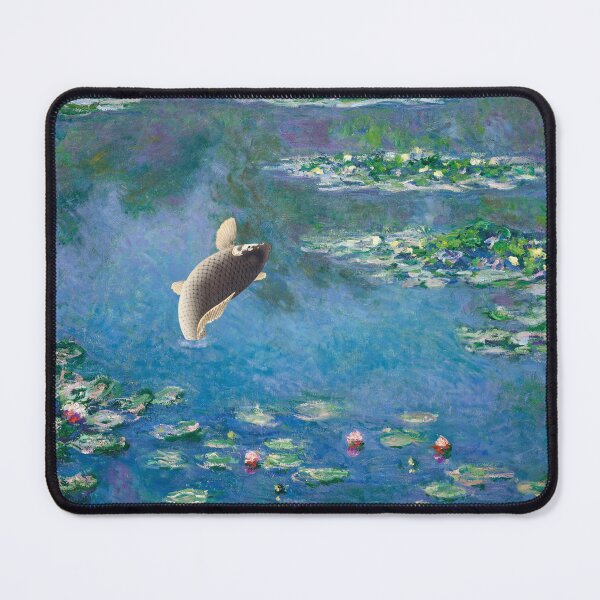Item preview, A jumping carp on Monet Water Lilies designed and sold by movingraph.