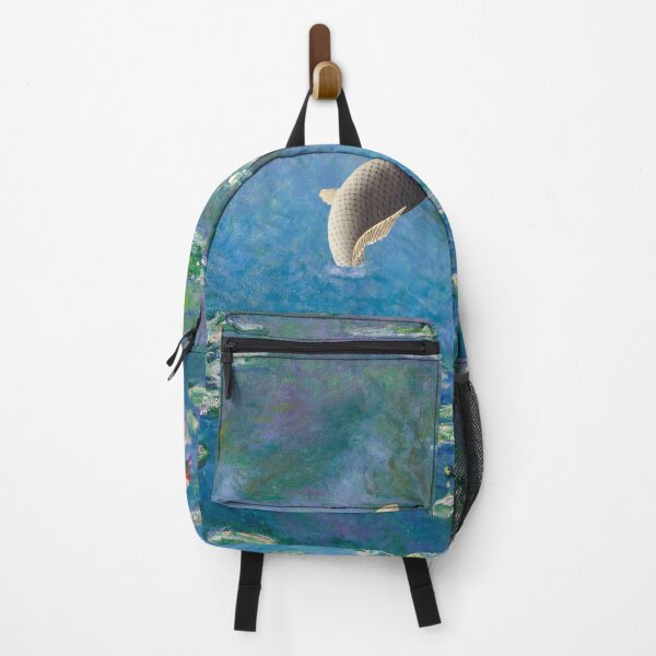 Item preview, A jumping carp on Monet Water Lilies designed and sold by movingraph.