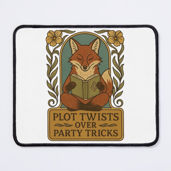 Item preview, Plot Twists Over Party Tricks – Reading Fox Design designed and sold by Lacritsa .
