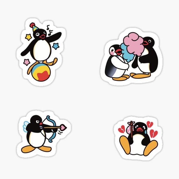 Vista previa del artículo con la obra «Pack Pingu», diseñado y vendido por CheylaDesigns.