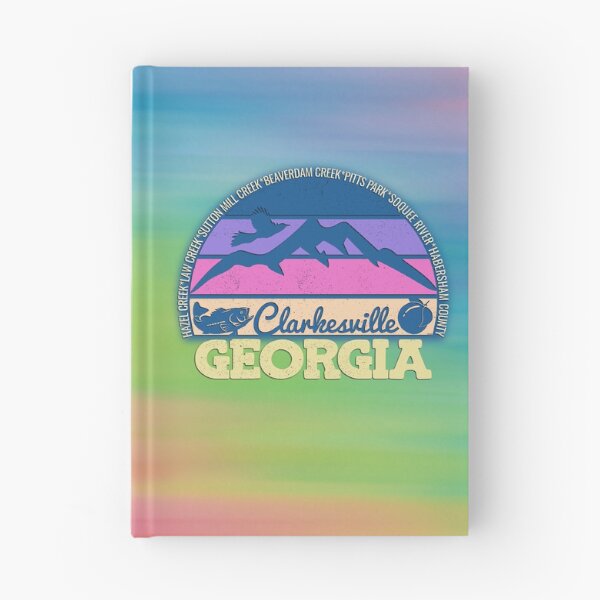 Item preview, Clarkesville Georgia Sunset Retro Vintage Local Pride Logo designed and sold by CRHPOD20.