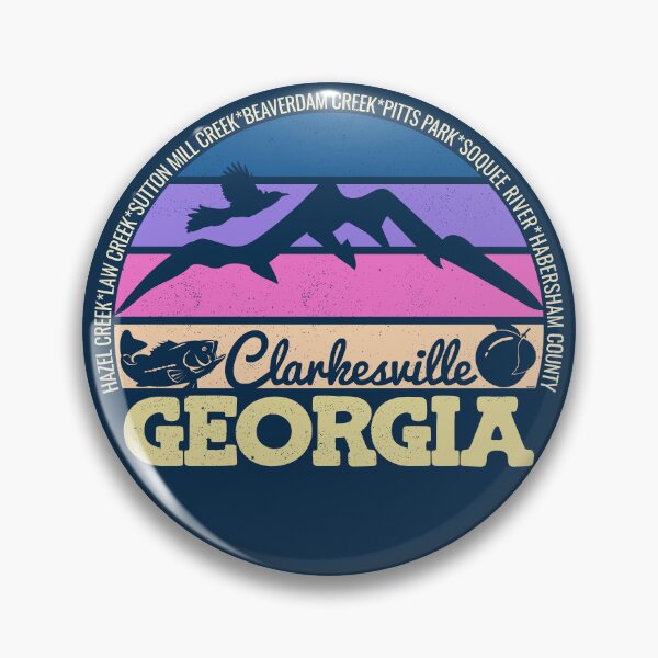 Item preview, Clarkesville Georgia Sunset Retro Vintage Local Pride Logo designed and sold by CRHPOD20.