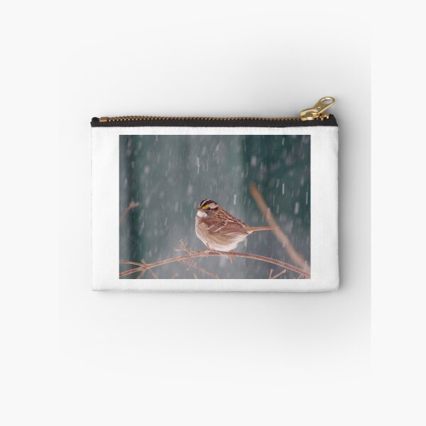 Item preview, White Throated Sparrow on a snowy day designed and sold by Lsteuart.