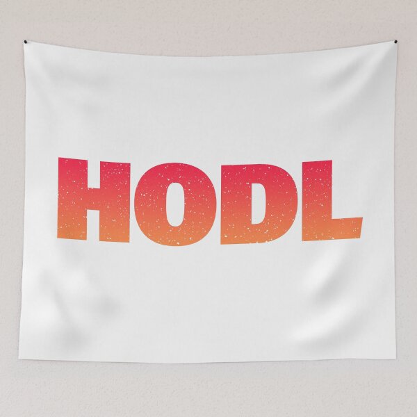 Item preview, HODL, Hold On For Dear Life Warm Red designed and sold by Memes N Lore .