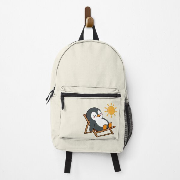 Item preview, Cute Penguin Bathing in the Sun designed and sold by MyMushroomGrove.