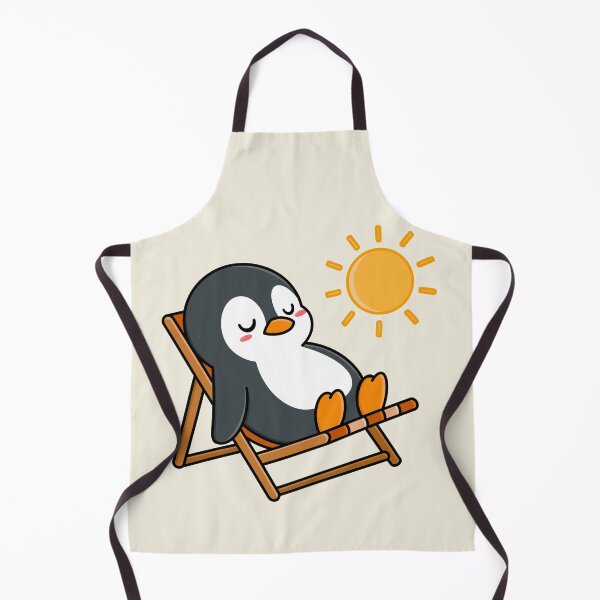 Item preview, Cute Penguin Bathing in the Sun designed and sold by MyMushroomGrove.