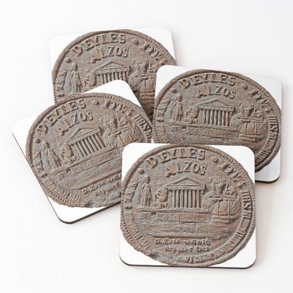 Item preview, 11of40 Unearth Ephesus's Glory: A Fictional Bronze Temple Coin designed and sold by TheBrainArt.