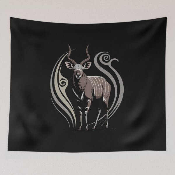 Item preview, Graceful Nyala Antelope – Wildlife Animal Art designed and sold by StellarSnap.