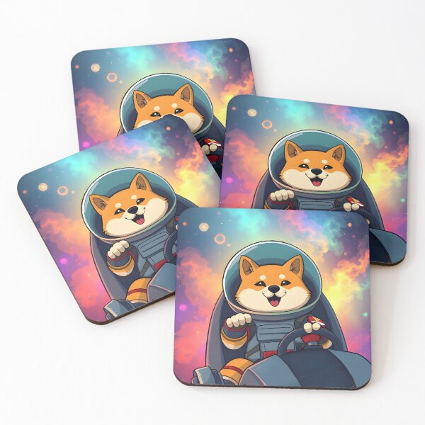 Item preview, Happy Shiba in Space designed and sold by Kittypolis.