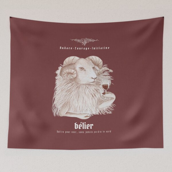 Item preview, Oeno-Astrology: Aries in Wine designed and sold by vinsurtoile.