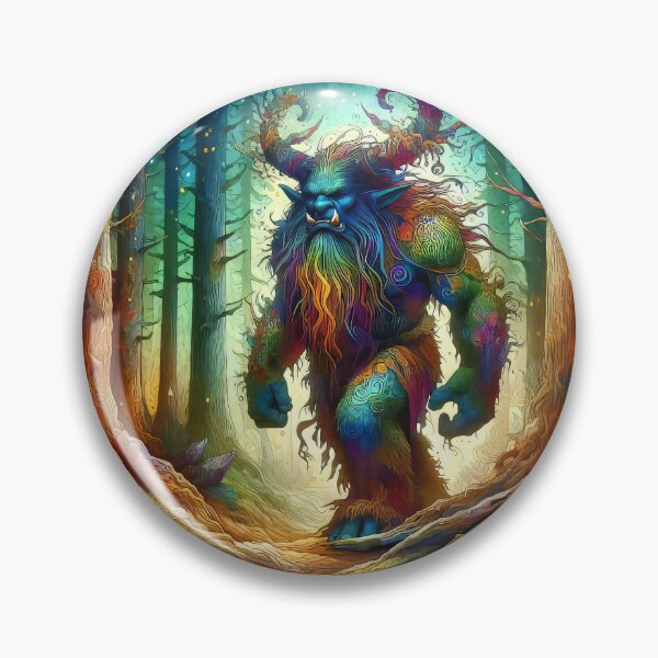 Item preview, Ogre Walking in the Forest - Rainbow Themed designed and sold by CattyCornerPOD.