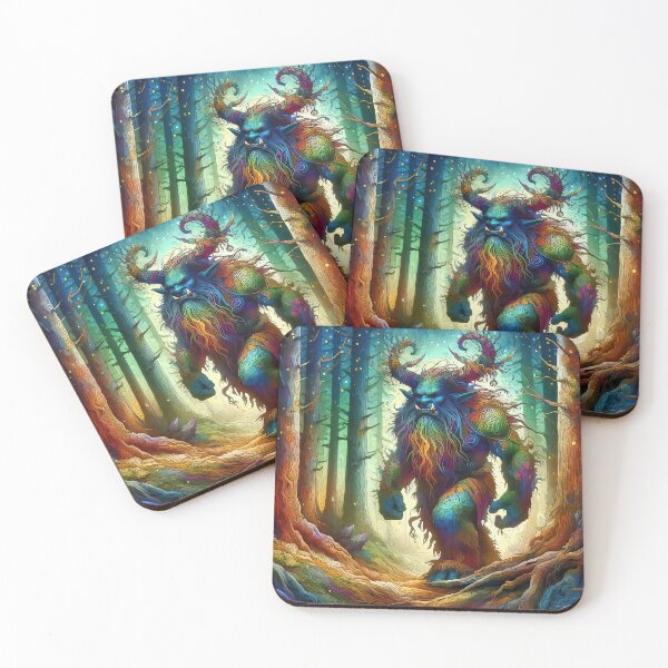Item preview, Ogre Walking in the Forest - Rainbow Themed designed and sold by CattyCornerPOD.