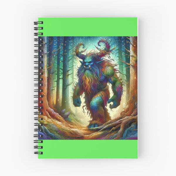 Item preview, Ogre Walking in the Forest - Rainbow Themed designed and sold by CattyCornerPOD.
