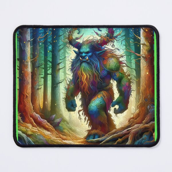 Item preview, Ogre Walking in the Forest - Rainbow Themed designed and sold by CattyCornerPOD.