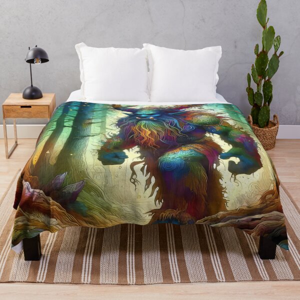 Item preview, Ogre Walking in the Forest - Rainbow Themed designed and sold by CattyCornerPOD.