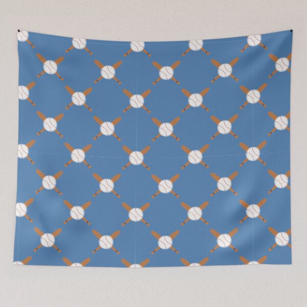 Item preview, Baseball and bats on blue designed and sold by jebsicka.