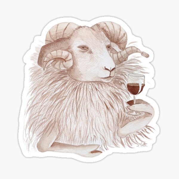 Item preview, Oeno-Astrology: Aries in Wine 2 designed and sold by vinsurtoile.