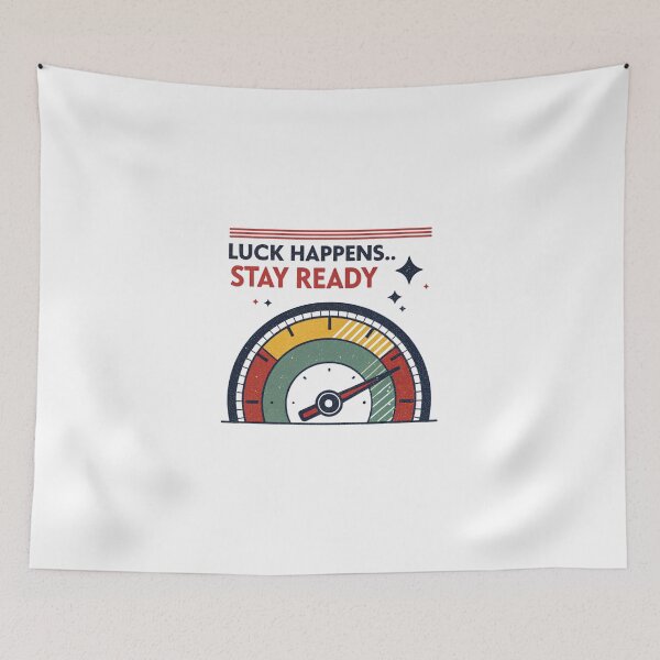 Item preview, Luck happens .. stay ready designed and sold by Lucky 777.