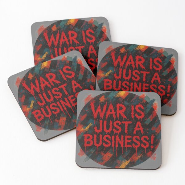 Item preview, War is just a Business - abstract blood-red drip font designed and sold by PixelPrisma.