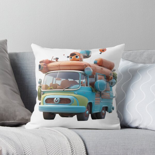 Item preview, Whimsical Animated Vehicle with Adventurous Characters designed and sold by ART ATTACK ZONE.