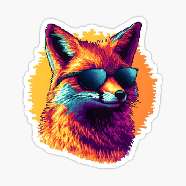 Item preview, Cool Fox  Pixel Art Illustration designed and sold by Kollibri.
